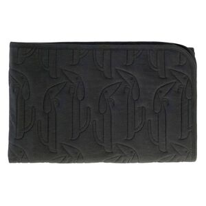 NWT Kate Quinn 🐕 Little Liam Little Dog Quilt Embroidered Black Cotton Slub